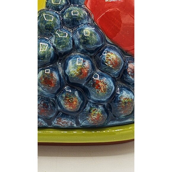 Essential Home 3-D Fall Leaves & Fruit Figural Covered Butter Dish Thanksgiving - Picture 11 of 11